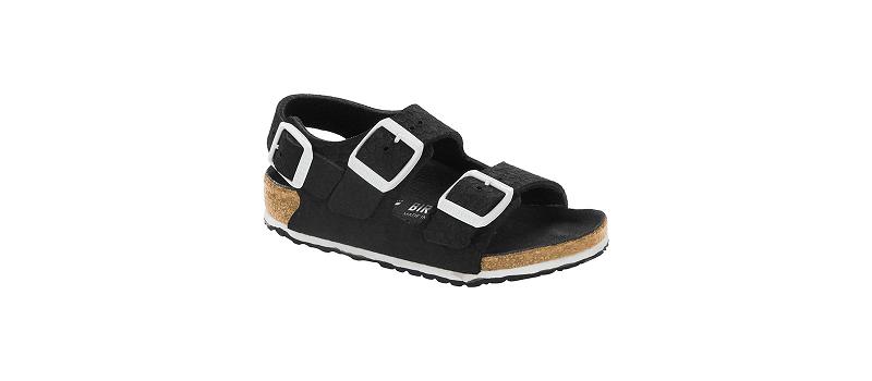 Milano Birkenstock Microfibre Narrow Detske Čierne | SK 429MQZ